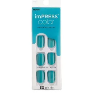 Unhas Autocolantes Kiss Ny Impress Curto Beach Waves Kimc021B
