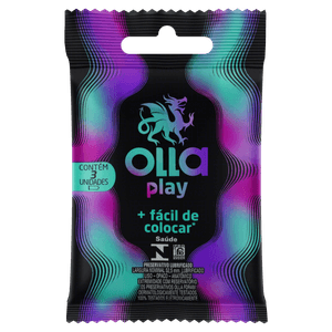 Camisinha Olla Play Mais Fácil De Colocar Com 3 Unidades