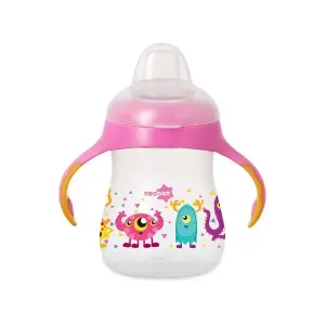 Caneca Infantil Neopan Bicolor Rosa 270Ml - 1 Unidade
