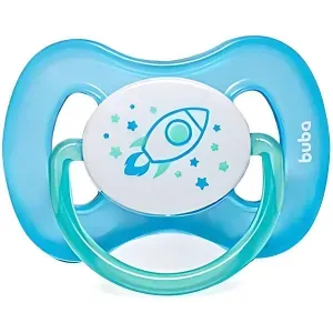Buba Chupeta Comfort Noturna Foguete Brilha No Escuro Tam 2 (7908103726731)