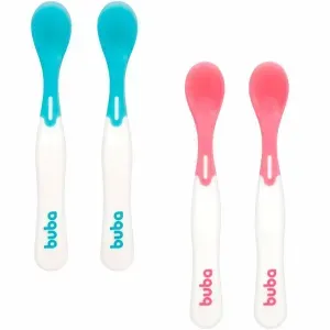 Kit Colheres Termossensível Buba Azul E Vermelho