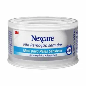 Fita Nexcare Remocao Sem Dor Azul 25Mm X 1,35M