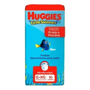 Fralda Praia Piscina Little Swimmers G-Xg 10 Un - Huggies