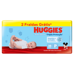 Fralda Huggies Tripla Proteção Meguinha (P) 38 Unidades