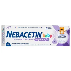 Creme Para Assaduras Nebacetin Baby Regeneração 30G