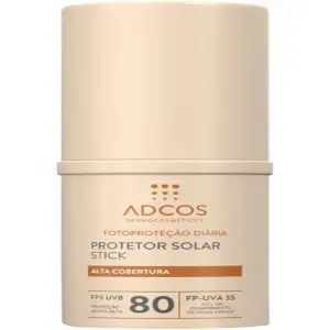 Protetor Solar Facial Stick Fps80 Adcos Peach 17G