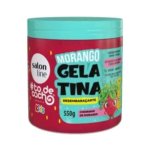 Gelatina Morango Salon Line #TodeCacho Kids Desembaraçante 550g