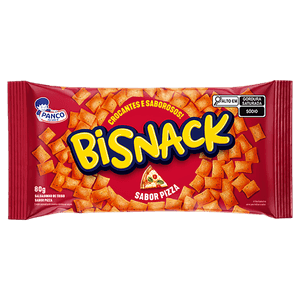 Bisnack Snack Salgadinho Pizza 80 G X 1