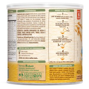 Cereal Infantil Mucilon Arroz E Aveia 400G