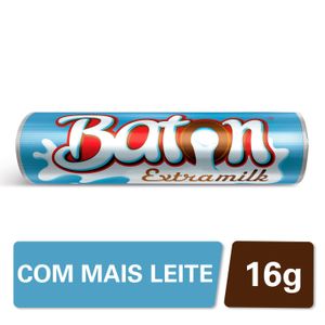 Chocolate Garoto Baton Recheado Extramilk 16G