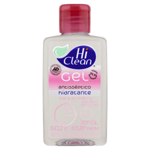 Hi-Clean Gel Higienizante Extrato De Rosas 60 Ml X 1