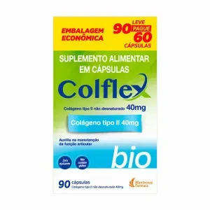 Colágeno tipo II 40mg Colflex Bio 90 Cápsulas