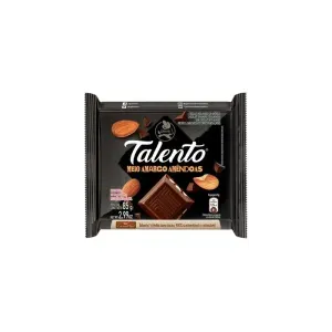 Chocolate Talento Meio Amargo Amêndoas 85g