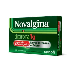 Novalgina Dipirona 1g 10 Comprimidos