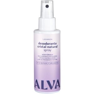 Desodorante Spray Alva Cristal Natural Lavanda Vegano 120ml