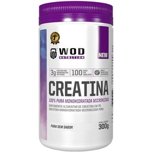 Creatina 100% Pura Monohidratada Wod Nutrition 300g