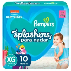 Fralda Pampers Splashers Praia e Piscina XG 10 Unidades