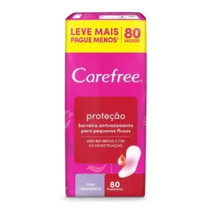 Protetor Diário Carefree Proteção com Fragância 80 Unidades
