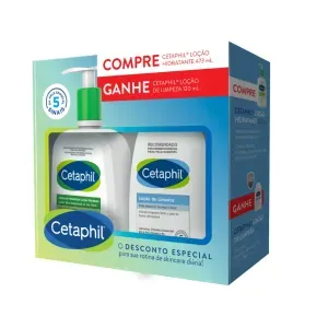 Kit Cetaphil 1 Loção Hidratante 473ml + 1 Loção de Limpeza 120ml