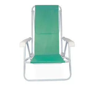 Cadeira de Praia Mor Reclinável Aço 8 Posições Anis