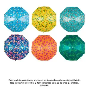 Guarda Sol em Poliéster Fashion Trendy 1,8 Metros MOR - Sortido