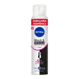 Desodorante Antitranspirante Aerossol Nivea Invisible Black & White Clear Feminino 48h 200ml