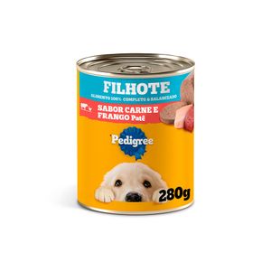 Ração Úmida Pedigree Patê de Carne e Frango Filhotes 280g