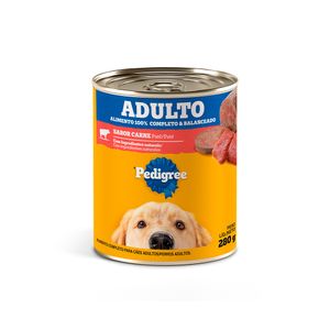 Ração Úmida Pedigree Lata Patê de Carne para Cães Adultos 280g