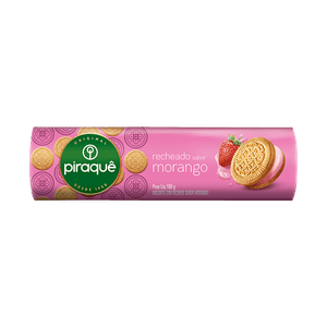 Biscoito Recheado Piraquê Morango 160g