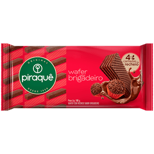 Biscoito Wafer Piraquê Recheio Brigadeiro 100g