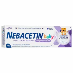 Creme para Assaduras Nebacetin Baby Regeneração 30g
