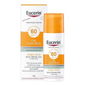 Protetor Solar Facial Gel Creme Antioleosidade FPS 60 Eucerin Sun 52g