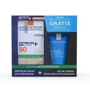 Kit La Roche-Posay Protetor Solar Facial Anthelios Airlicium+ Fps 50 Clara 40G + Gel De Limpeza