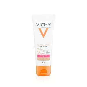Protetor Solar Facial Vichy Capital Soleil UV Glow FPS 60 Clara a Média 40g