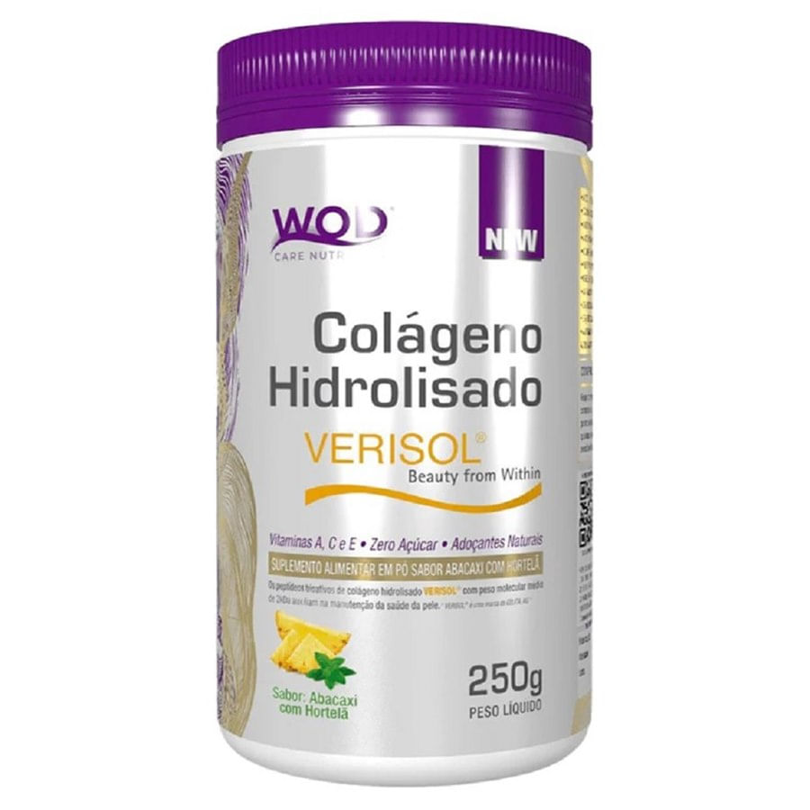 Encontraproduto.com.br - Colágeno Hidrolisado Abacaxi com Hortelã 250g WOD Nutrition